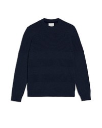 dunkelblauer Pullover mit einem Rundhalsausschnitt von Armedangels