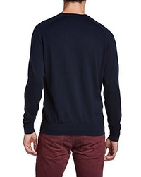 dunkelblauer Pullover mit einem Rundhalsausschnitt von Ben Sherman