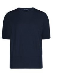 dunkelblauer Pullover mit einem Rundhalsausschnitt von Betty Barclay