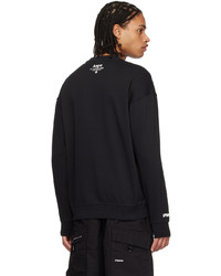 dunkelblauer Pullover mit einem Rundhalsausschnitt von AAPE BY A BATHING APE