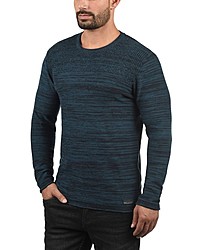 dunkelblauer Pullover mit einem Rundhalsausschnitt von BLEND