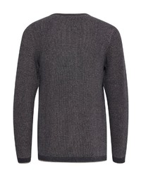 dunkelblauer Pullover mit einem Rundhalsausschnitt von BLEND