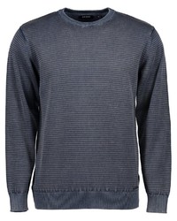 dunkelblauer Pullover mit einem Rundhalsausschnitt von Blue Seven