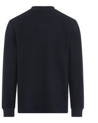 dunkelblauer Pullover mit einem Rundhalsausschnitt von Boss Orange