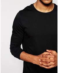 dunkelblauer Pullover mit einem Rundhalsausschnitt von Asos