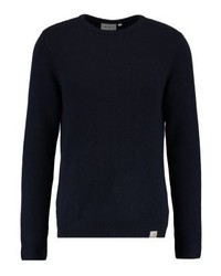 dunkelblauer Pullover mit einem Rundhalsausschnitt von Carhartt WIP