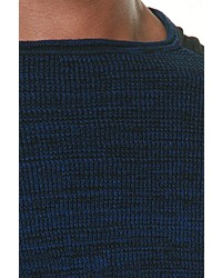 dunkelblauer Pullover mit einem Rundhalsausschnitt von CE&CE