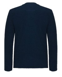 dunkelblauer Pullover mit einem Rundhalsausschnitt von CG - Club of Gents