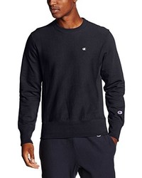 dunkelblauer Pullover mit einem Rundhalsausschnitt von Champion Reverse Weave