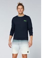 dunkelblauer Pullover mit einem Rundhalsausschnitt von Chiemsee