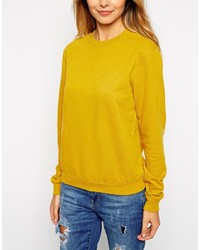 dunkelblauer Pullover mit einem Rundhalsausschnitt von Asos