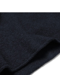 dunkelblauer Pullover mit einem Rundhalsausschnitt von Comme des Garcons