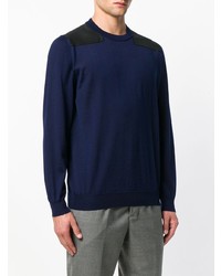 dunkelblauer Pullover mit einem Rundhalsausschnitt von Lanvin