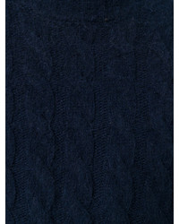 dunkelblauer Pullover mit einem Rundhalsausschnitt von MSGM
