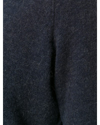 dunkelblauer Pullover mit einem Rundhalsausschnitt von Humanoid