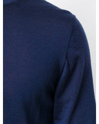 dunkelblauer Pullover mit einem Rundhalsausschnitt von Lanvin