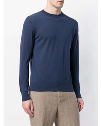 dunkelblauer Pullover mit einem Rundhalsausschnitt von Ballantyne