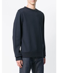 dunkelblauer Pullover mit einem Rundhalsausschnitt von Calvin Klein Jeans