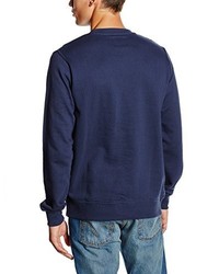 dunkelblauer Pullover mit einem Rundhalsausschnitt von Dickies