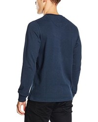 dunkelblauer Pullover mit einem Rundhalsausschnitt von Dickies