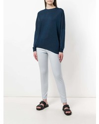 dunkelblauer Pullover mit einem Rundhalsausschnitt von Stella McCartney