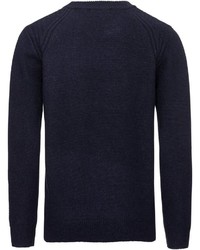 dunkelblauer Pullover mit einem Rundhalsausschnitt von Dubarry