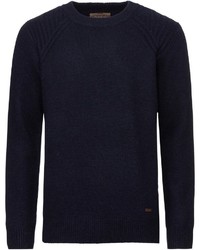 dunkelblauer Pullover mit einem Rundhalsausschnitt von Dubarry