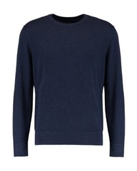 dunkelblauer Pullover mit einem Rundhalsausschnitt von Gap