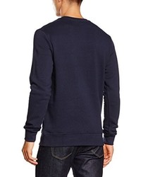 dunkelblauer Pullover mit einem Rundhalsausschnitt von Jack & Jones