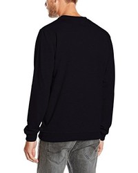 dunkelblauer Pullover mit einem Rundhalsausschnitt von Jack & Jones