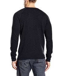 dunkelblauer Pullover mit einem Rundhalsausschnitt von JACK & JONES VINTAGE