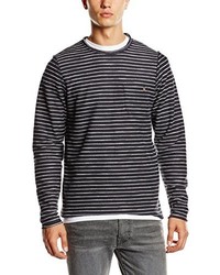 dunkelblauer Pullover mit einem Rundhalsausschnitt von JACK & JONES VINTAGE