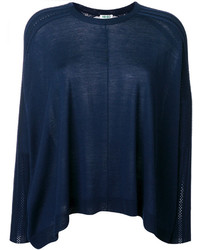dunkelblauer Pullover mit einem Rundhalsausschnitt von Kenzo