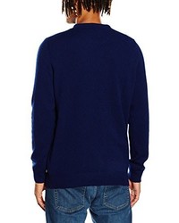 dunkelblauer Pullover mit einem Rundhalsausschnitt von Lyle & Scott