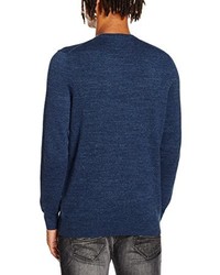 dunkelblauer Pullover mit einem Rundhalsausschnitt von Lyle & Scott