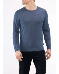 dunkelblauer Pullover mit einem Rundhalsausschnitt von MAERZ Muenchen