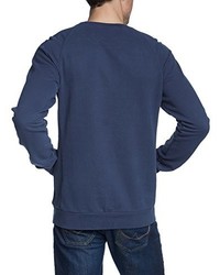 dunkelblauer Pullover mit einem Rundhalsausschnitt von Maloja