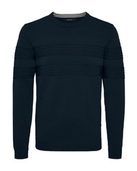 dunkelblauer Pullover mit einem Rundhalsausschnitt von Matinique