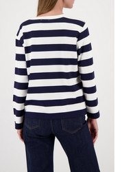 dunkelblauer Pullover mit einem Rundhalsausschnitt von MONARI