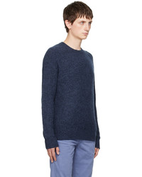 dunkelblauer Pullover mit einem Rundhalsausschnitt von rag & bone