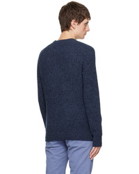 dunkelblauer Pullover mit einem Rundhalsausschnitt von rag & bone