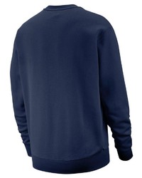 dunkelblauer Pullover mit einem Rundhalsausschnitt von Nike Sportswear