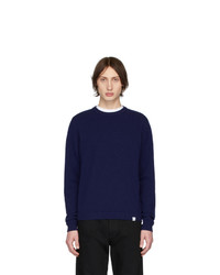 dunkelblauer Pullover mit einem Rundhalsausschnitt von Norse Projects