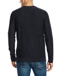 dunkelblauer Pullover mit einem Rundhalsausschnitt von ONLY & SONS