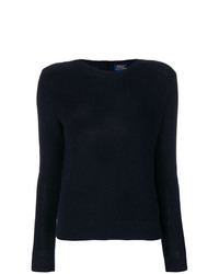 dunkelblauer Pullover mit einem Rundhalsausschnitt von Polo Ralph Lauren
