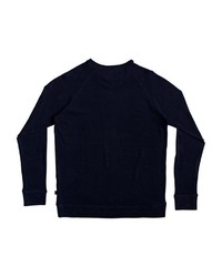 dunkelblauer Pullover mit einem Rundhalsausschnitt von Quiksilver