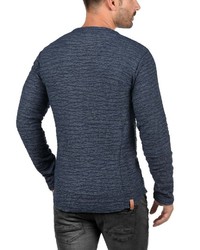 dunkelblauer Pullover mit einem Rundhalsausschnitt von Redefined Rebel