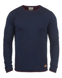 dunkelblauer Pullover mit einem Rundhalsausschnitt von Redefined Rebel