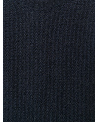 dunkelblauer Pullover mit einem Rundhalsausschnitt von Stella McCartney