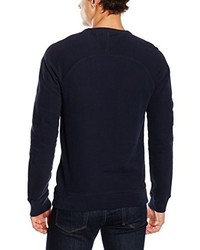 dunkelblauer Pullover mit einem Rundhalsausschnitt von Scotch & Soda